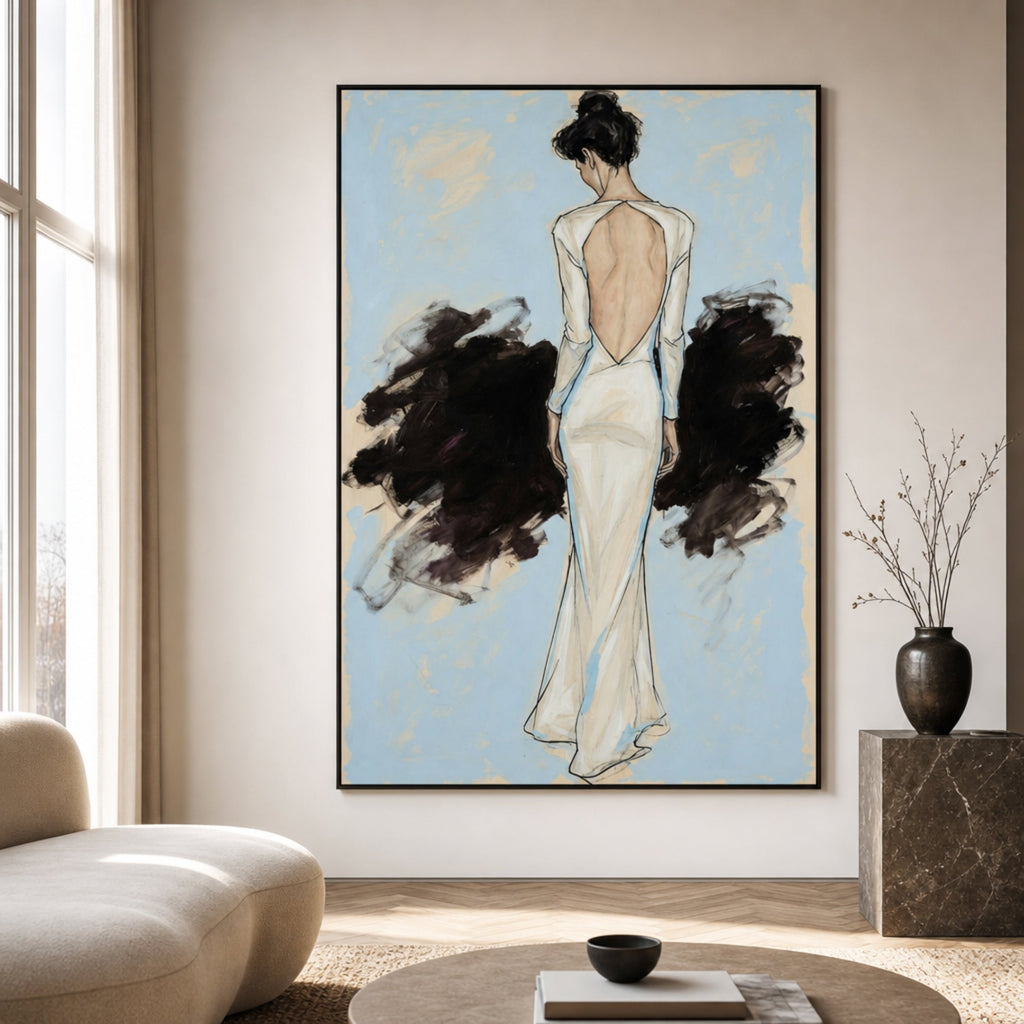 Tableau Silhouette Femme pour salon