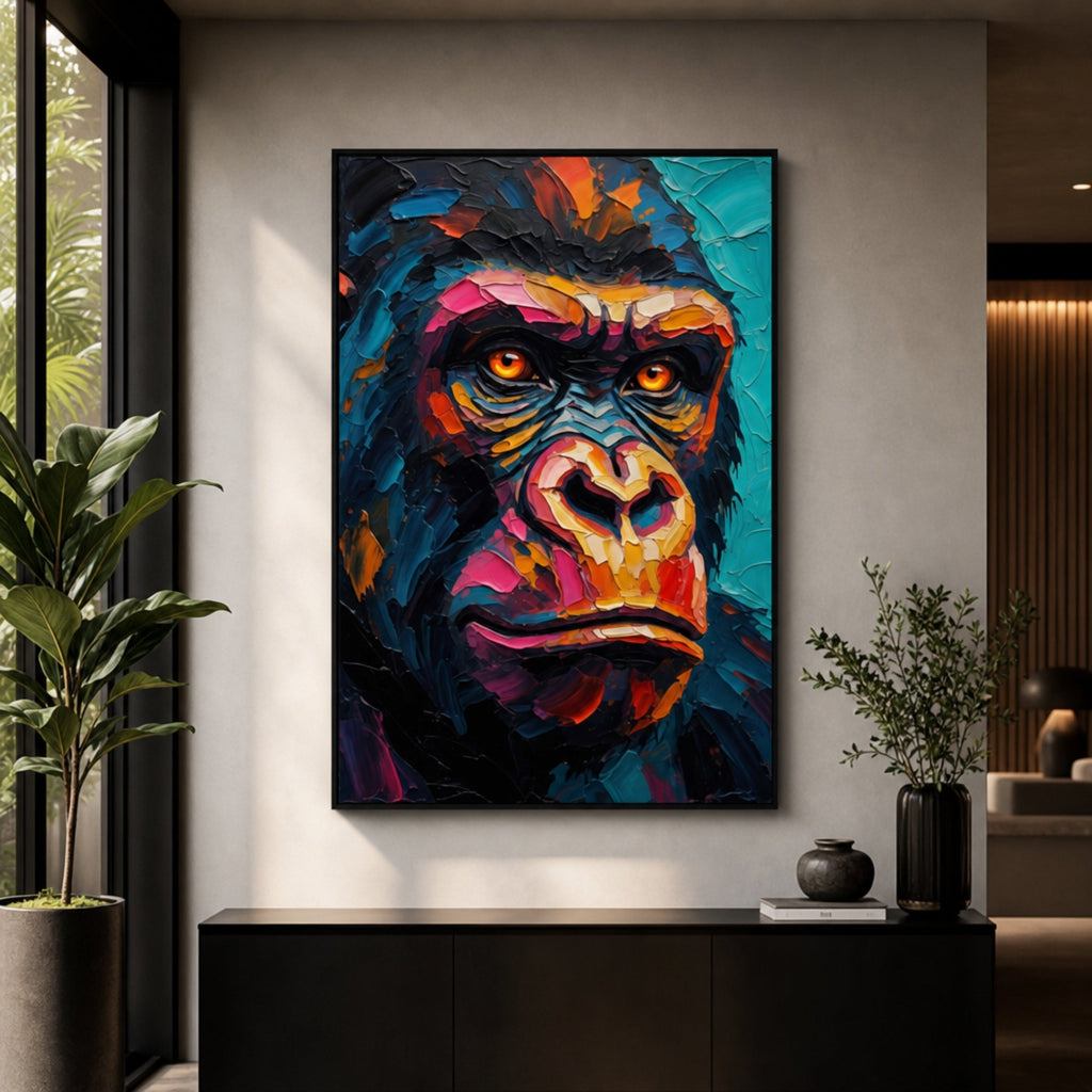 Tableau Singe Moderne pour salon
