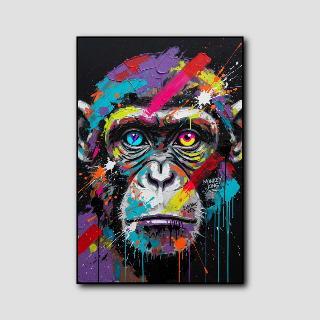 Tableau Singe Multicolore style 1