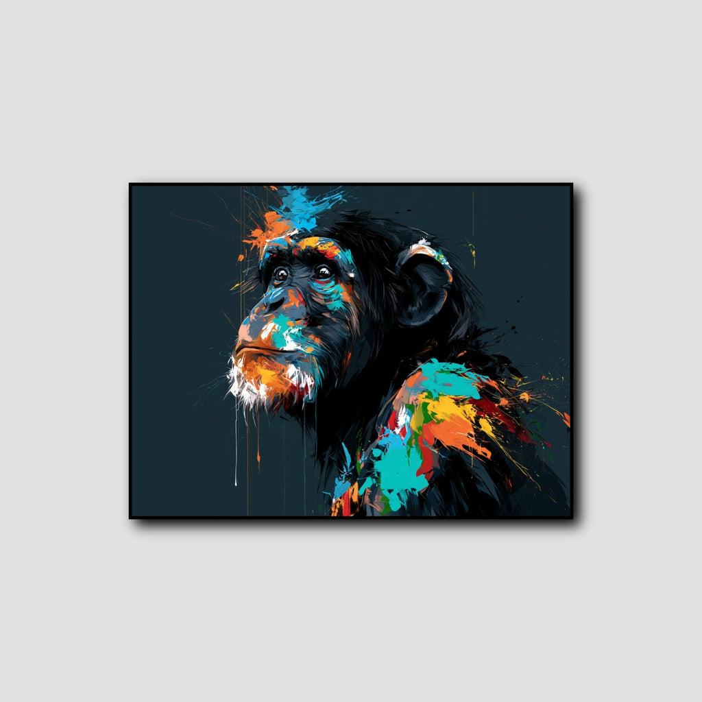 Tableau Singe Sauvage sur Toile style 1
