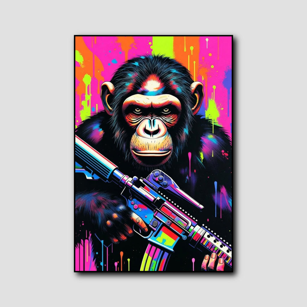 Tableau Singe Street Art style 1