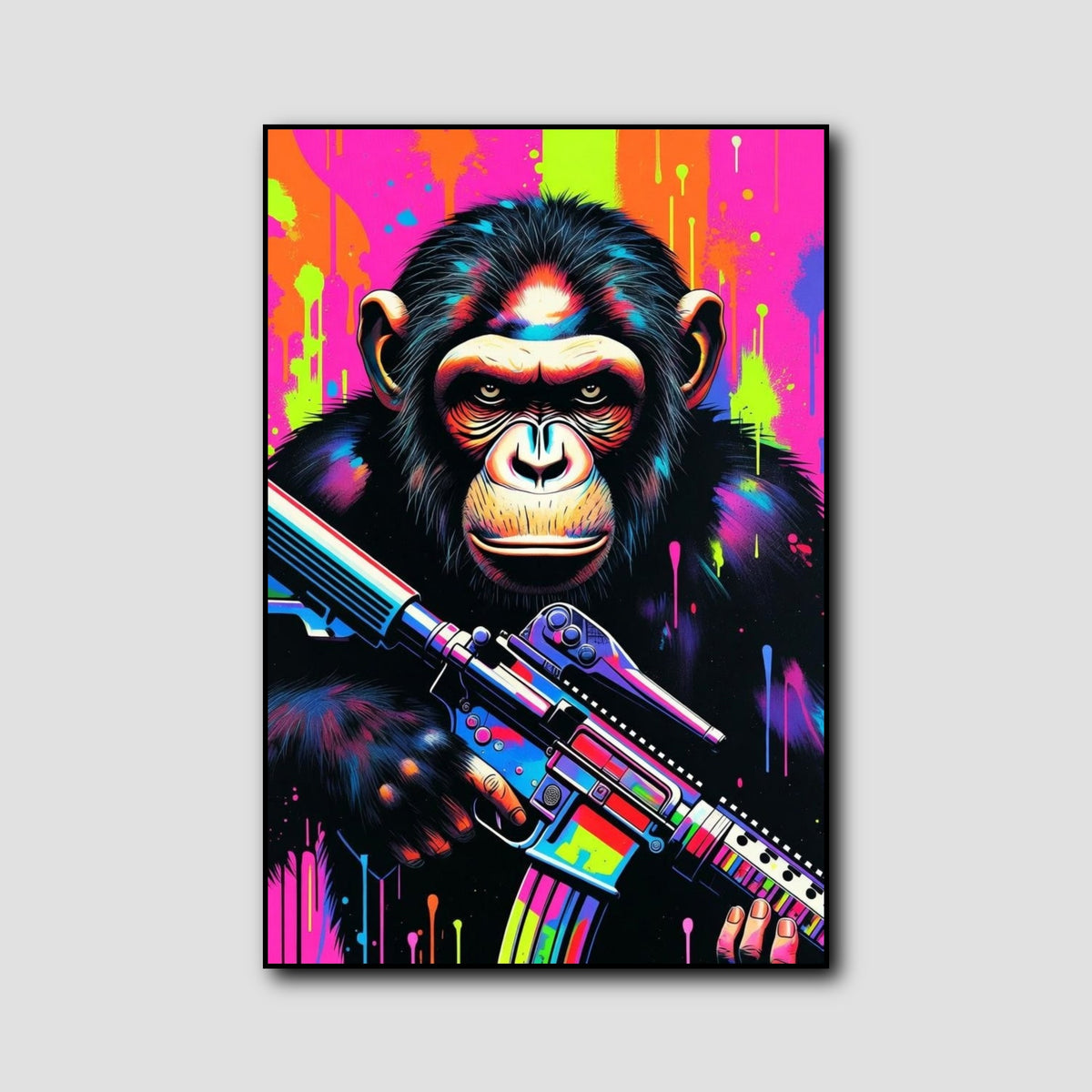 Tableau Singe Street Art style 1