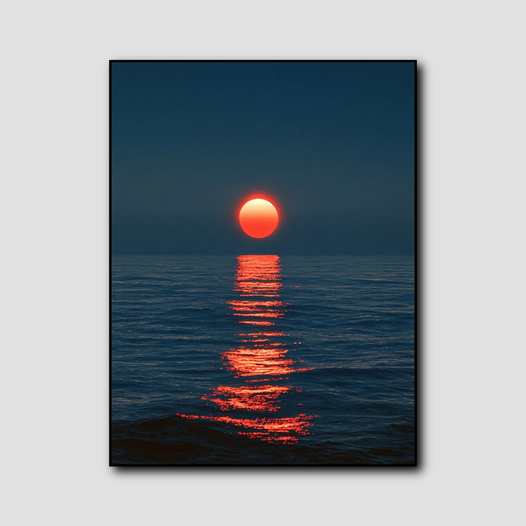 Tableau Soleil Levant style 1