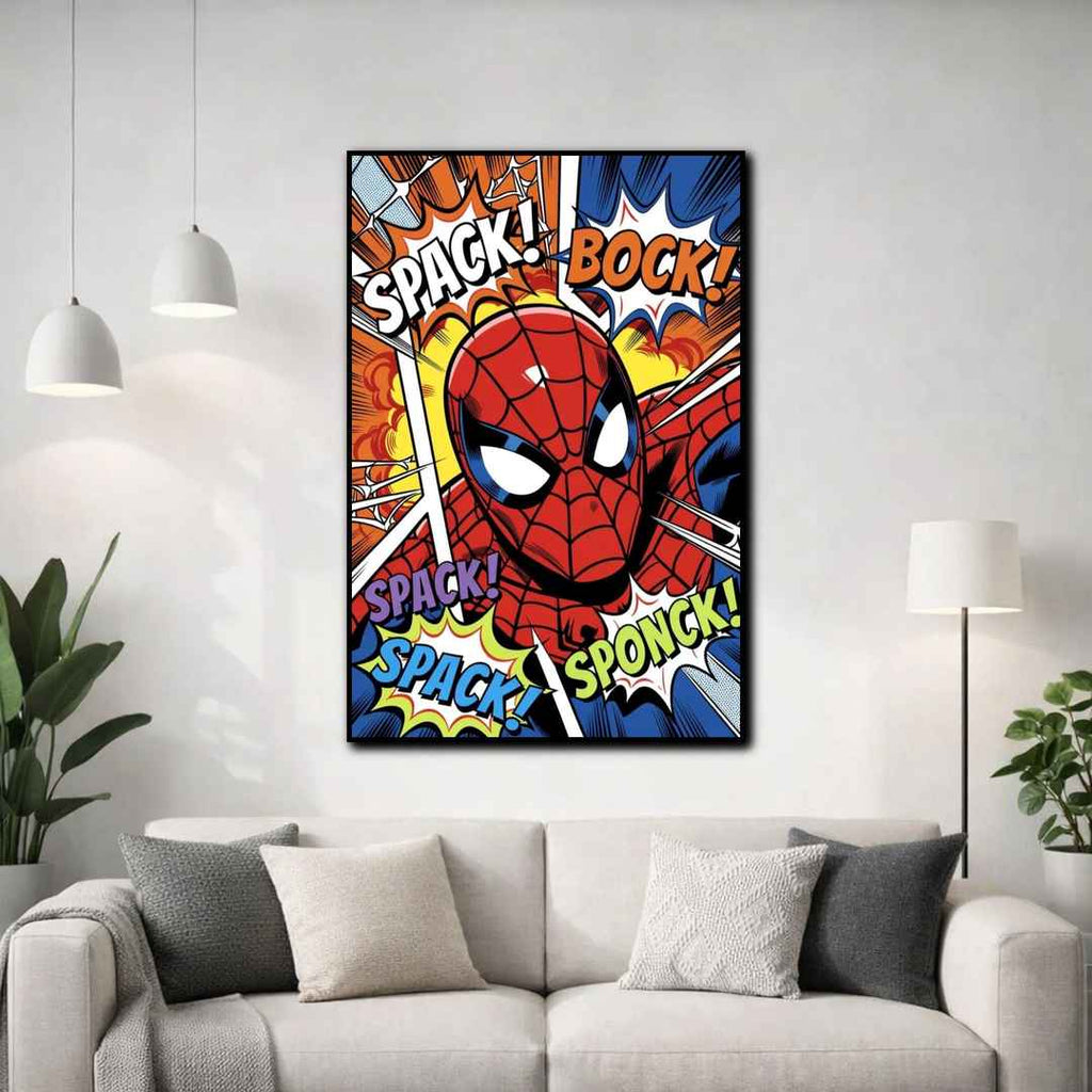 Tableau Spider-Man Pop Art pour salon