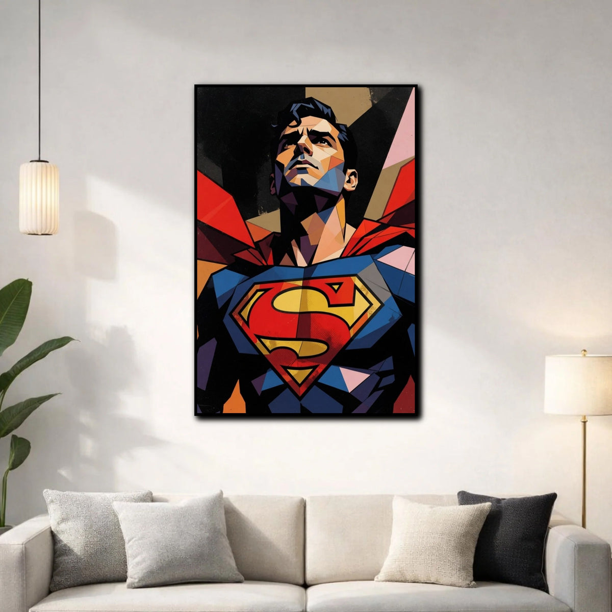 Tableau Superman Pop Art pour salon
