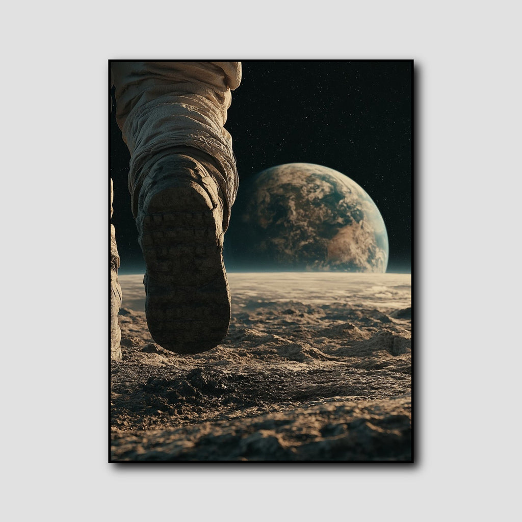 Tableau Terre Vue de la Lune style 1