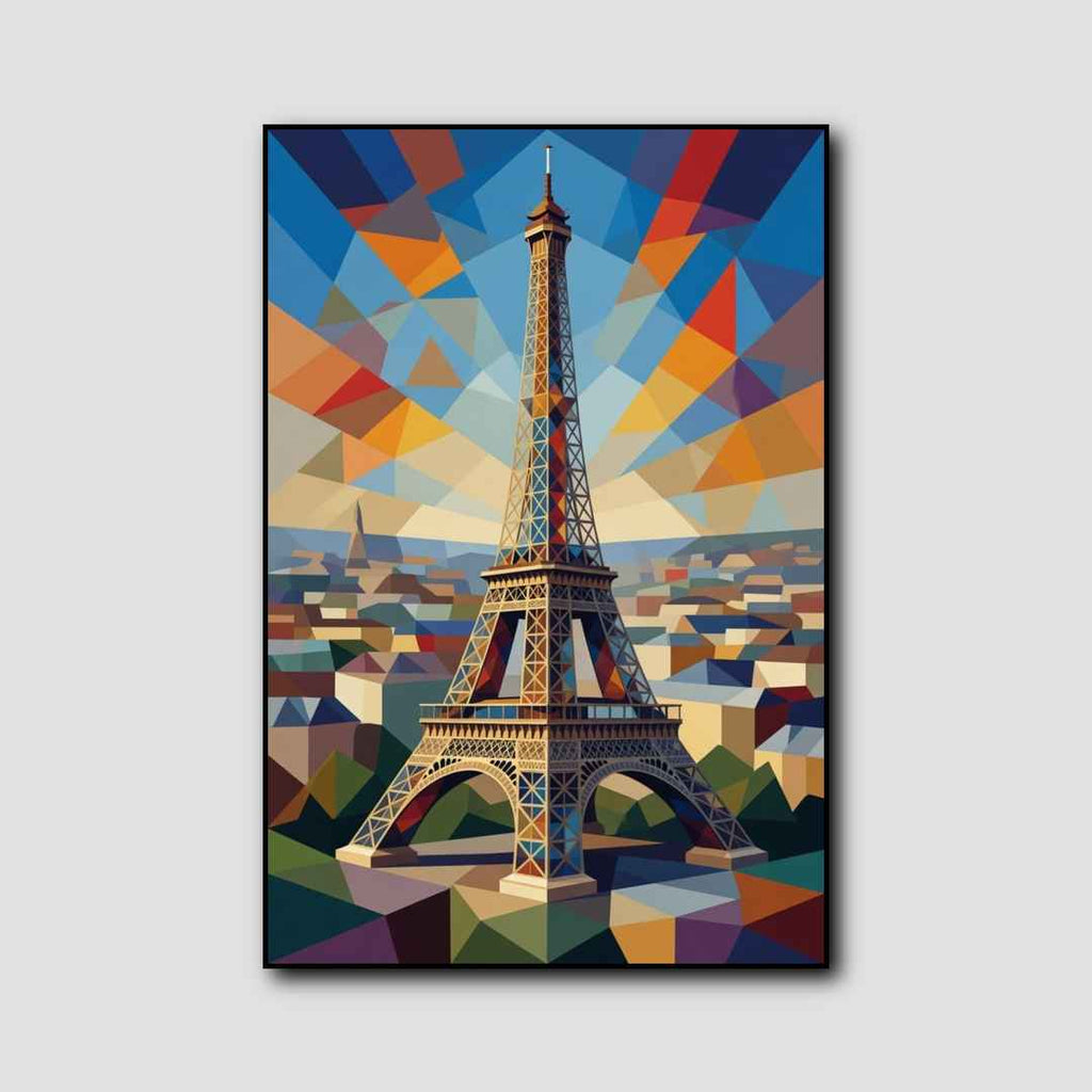 Tableau Tour Eiffel Pop Art style 1