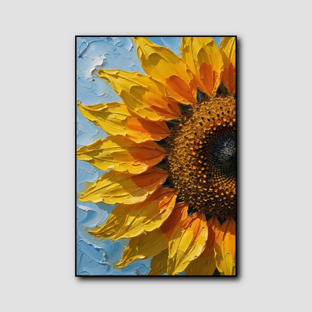 Tableau Tournesol Moderne Abstrait style 1