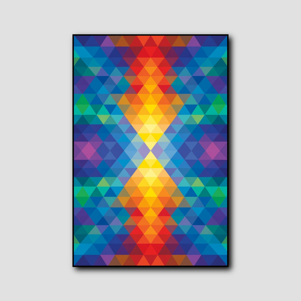 Tableau Triangle Illusion d’Optique style 1
