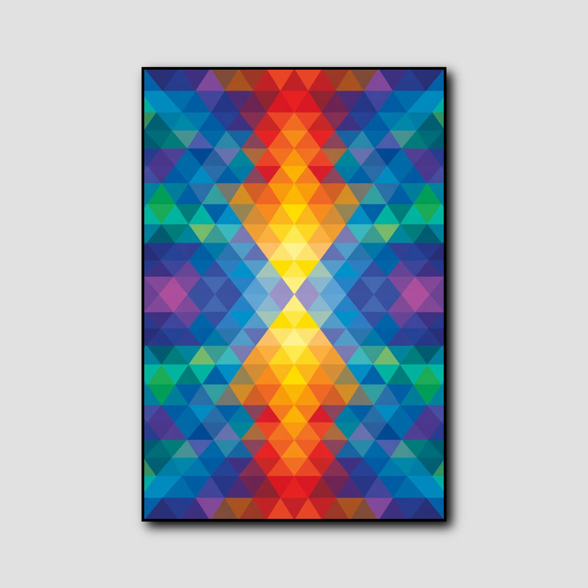 Tableau Triangle Illusion d’Optique style 1