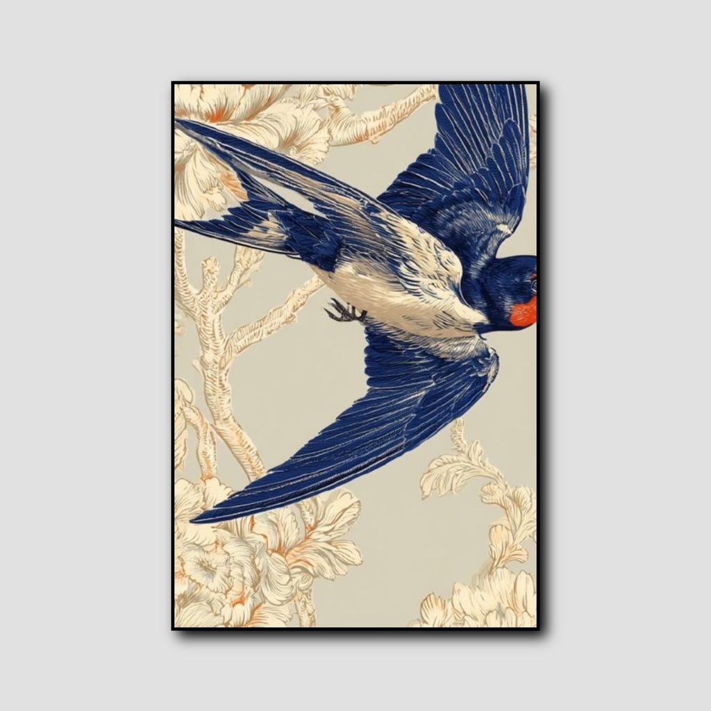 Tableau Triptyque Oiseaux style 1