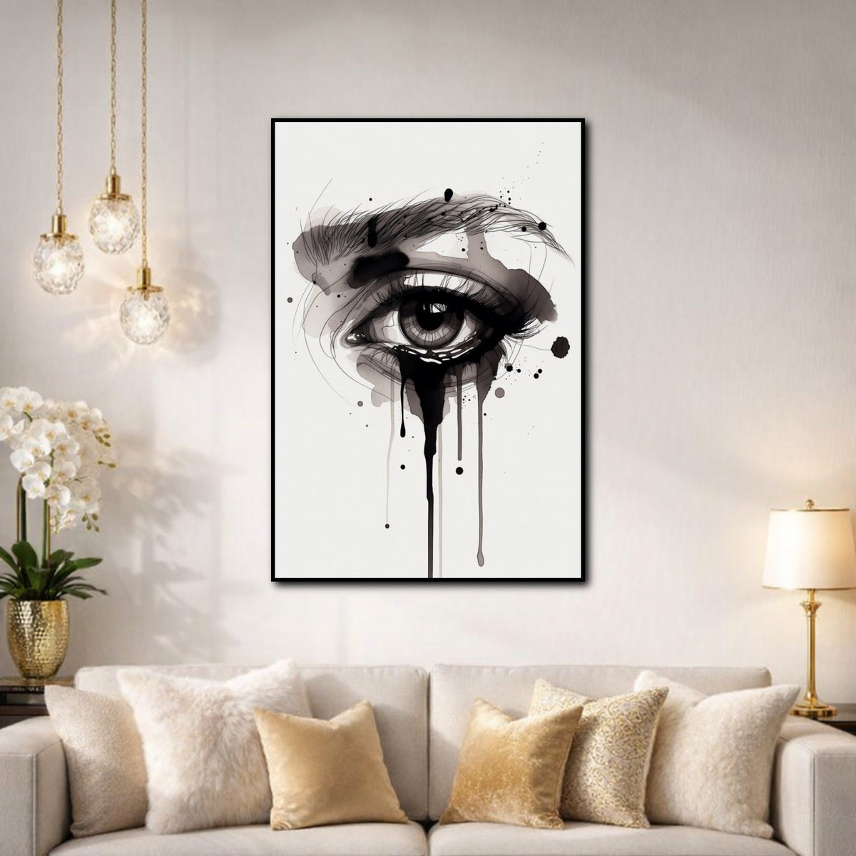 Tableau Tristesse pour salon