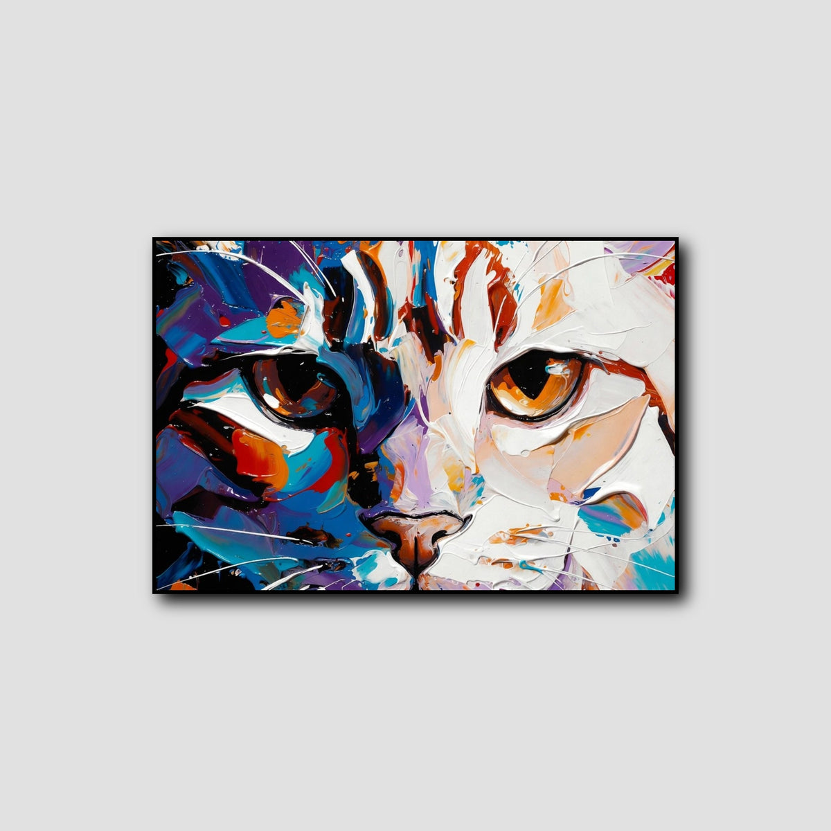 Tableau Tête de Chat Dessin style 1