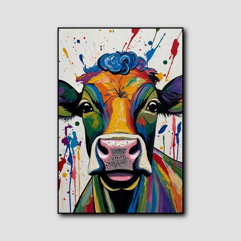 Tableau Vache Pop Art style 1