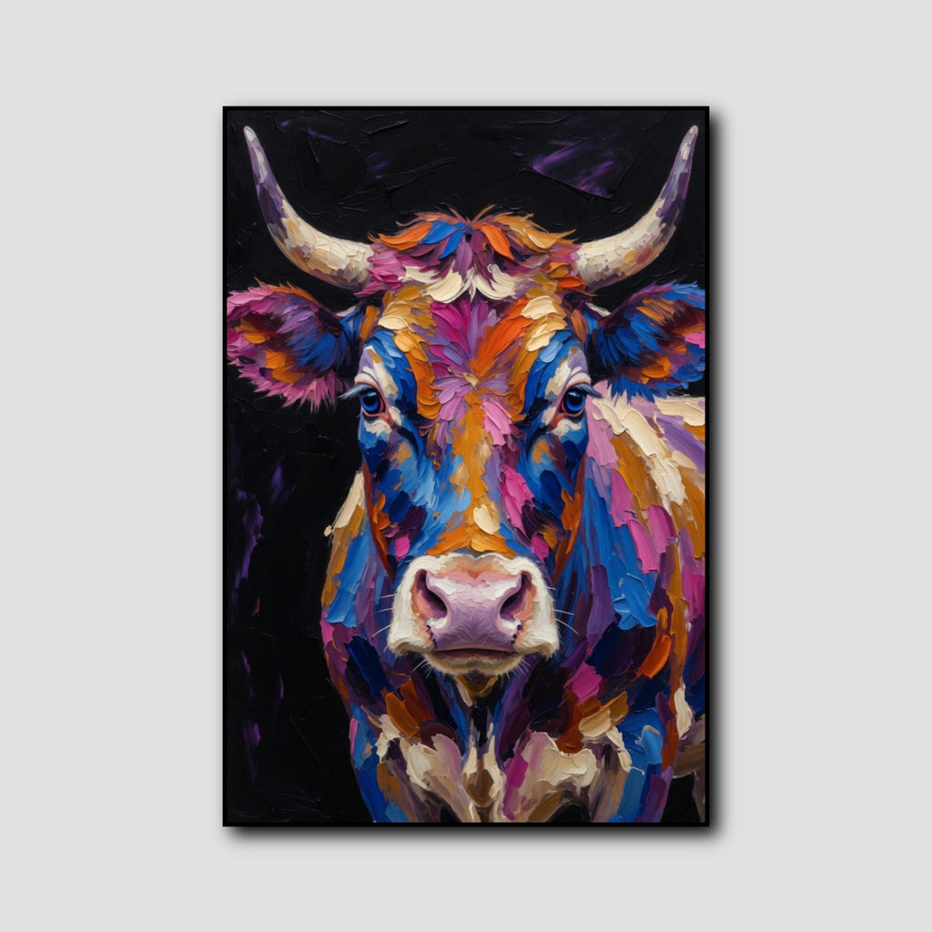 Tableau Vaches Multicolores style 1