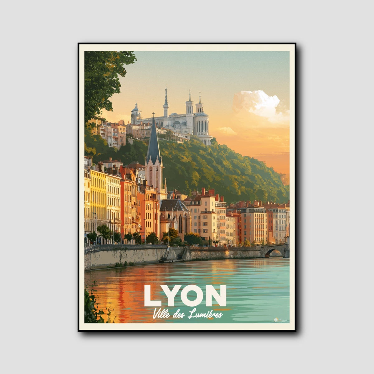 Tableau Vieux Lyon style 1
