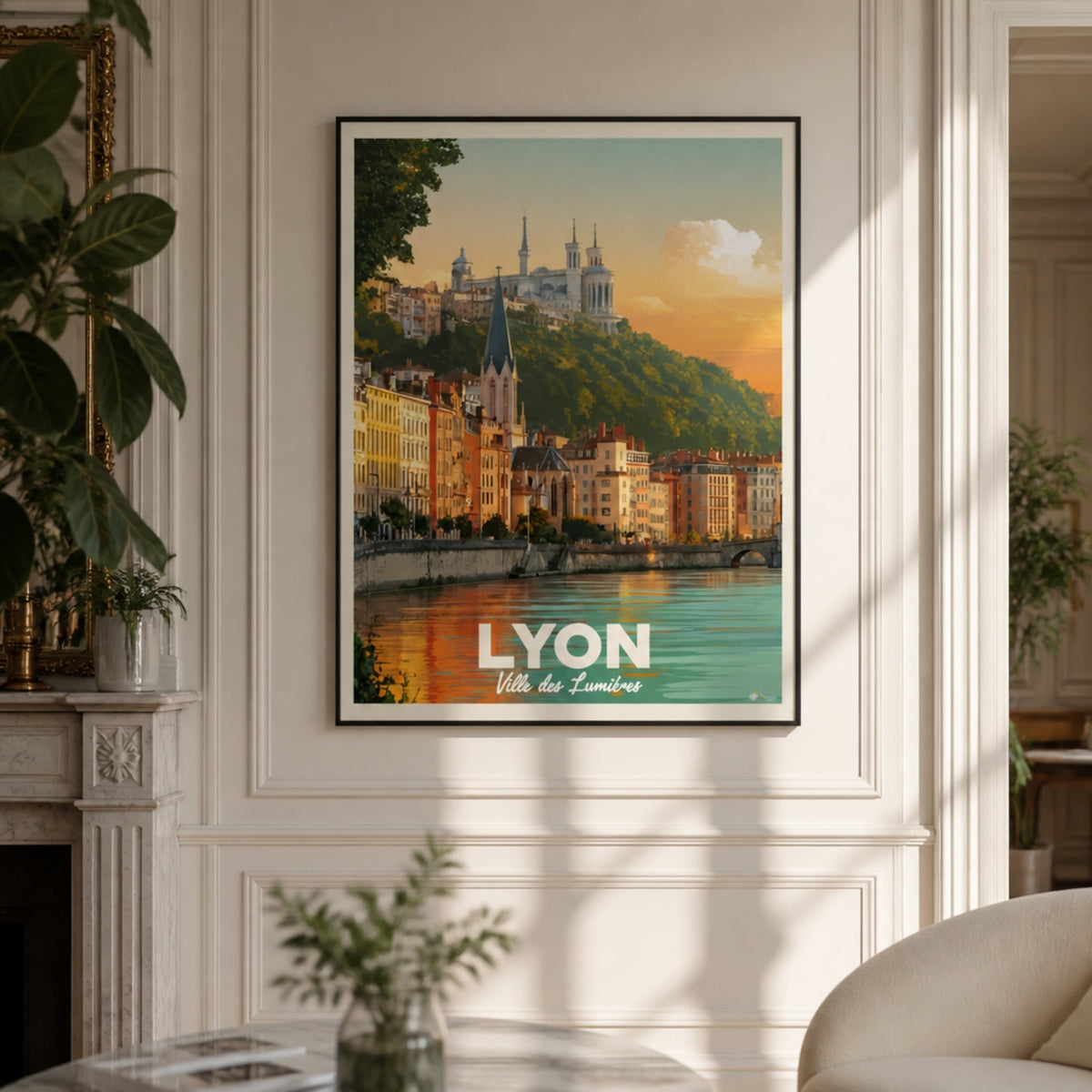 Tableau Vieux Lyon pour salon