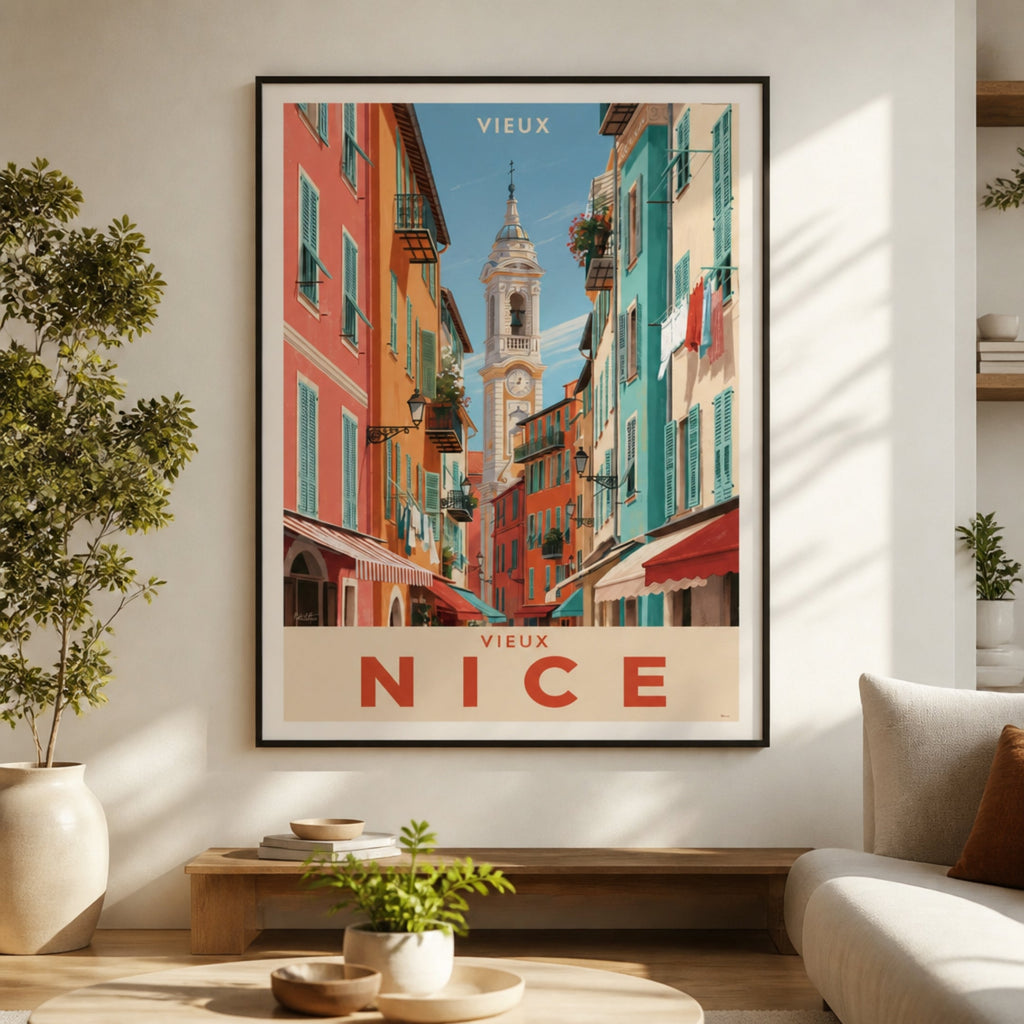 Tableau Vieux Nice pour salon