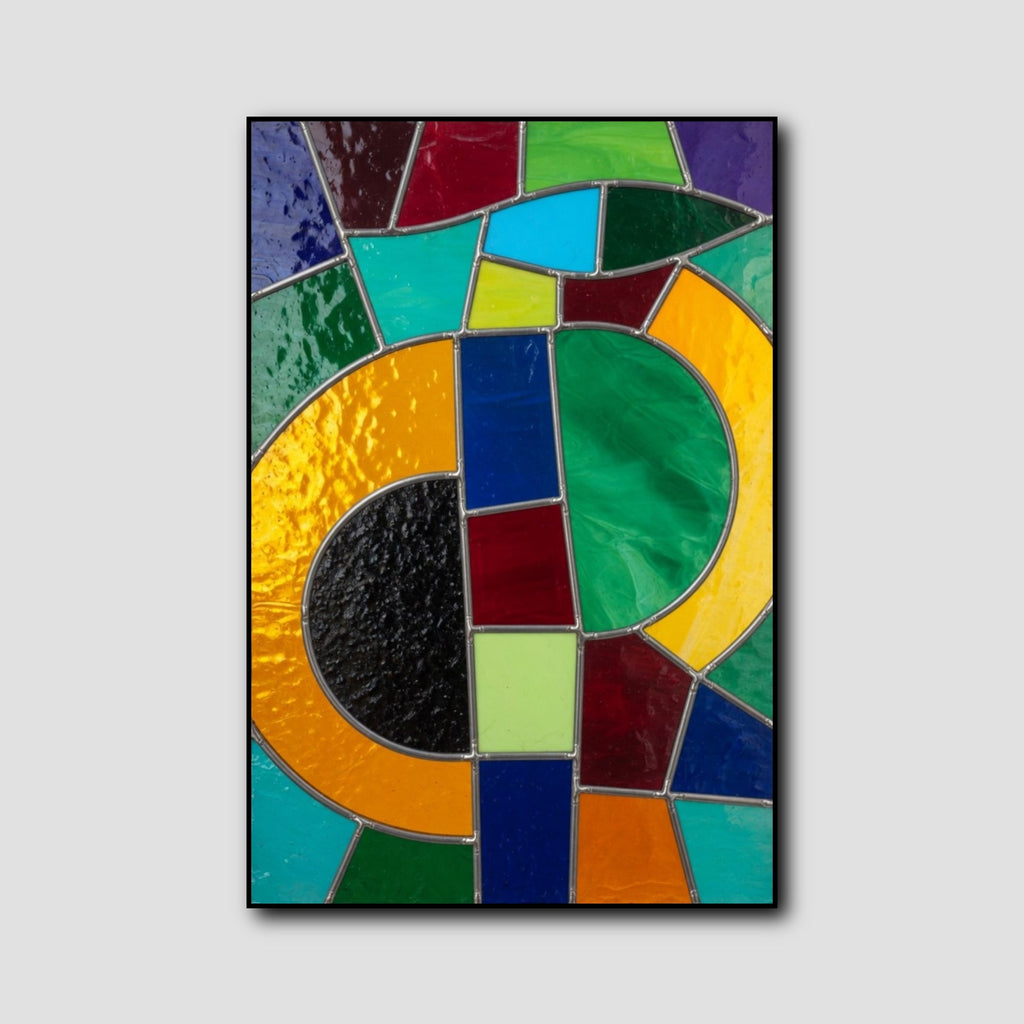 Tableau Vitrail Abstrait style 1