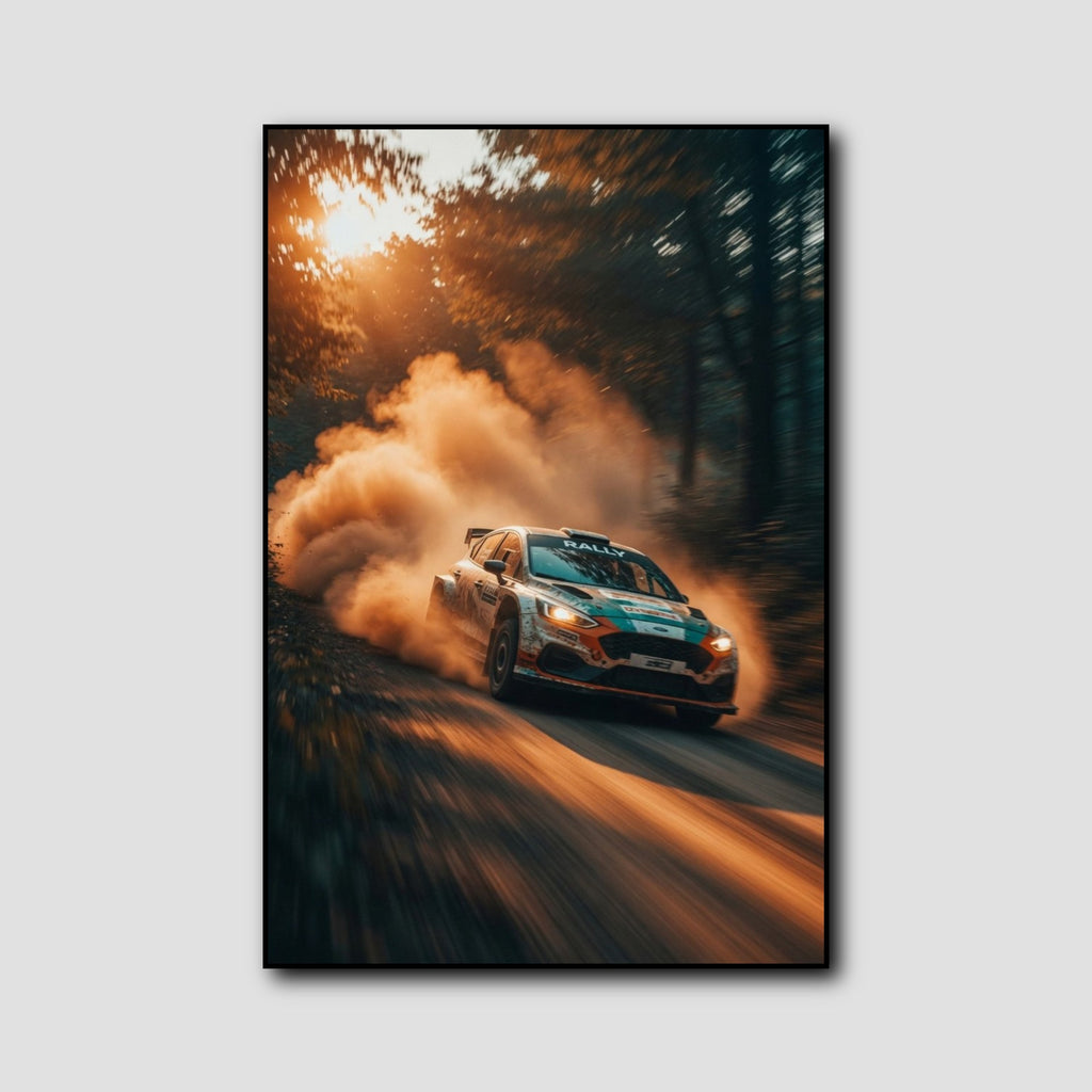 Tableau Voiture de Rallye style 1