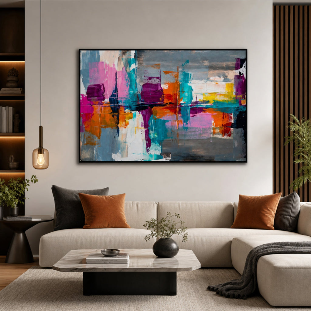 Tableau XXL Abstrait pour salon