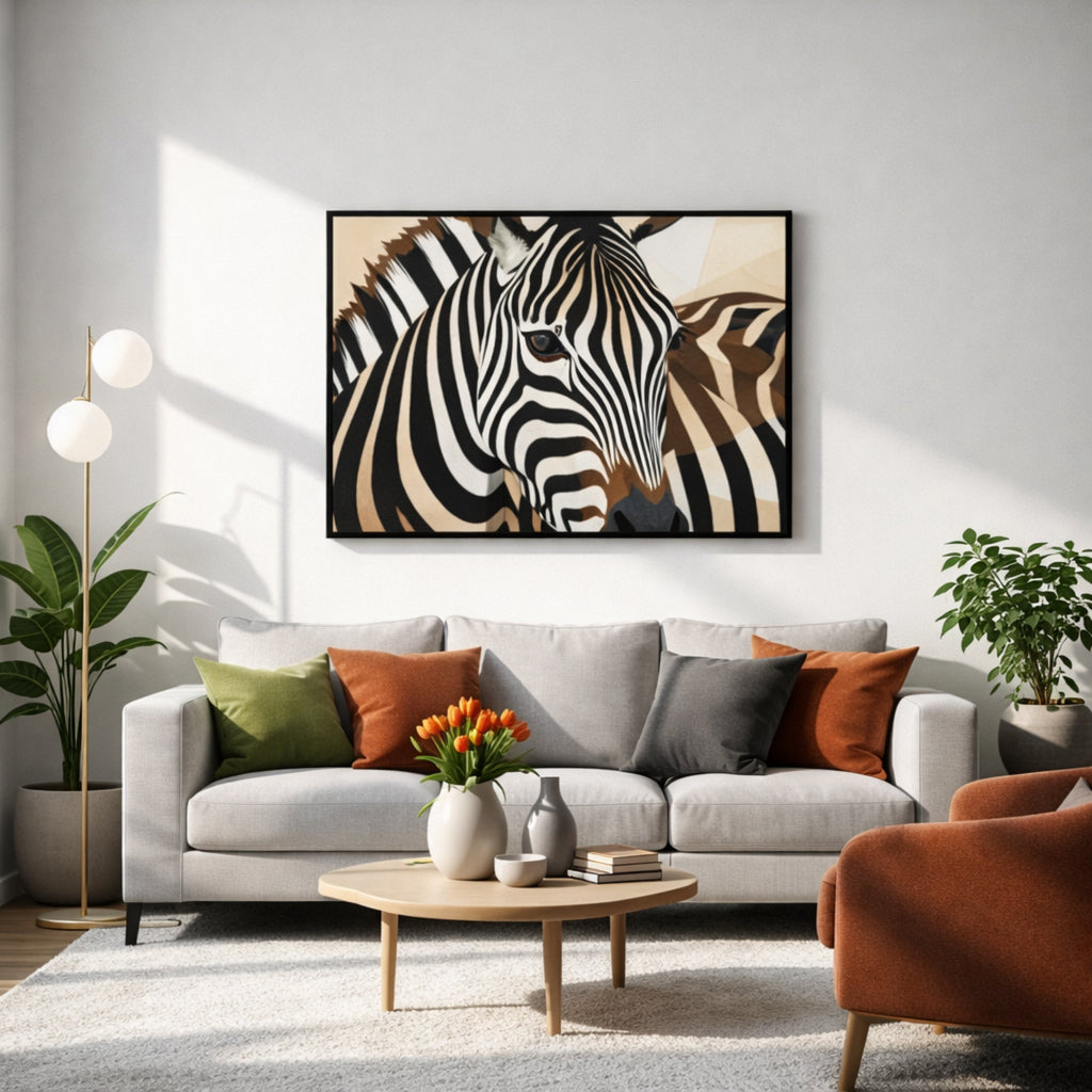 Tableau Zèbre pour salon