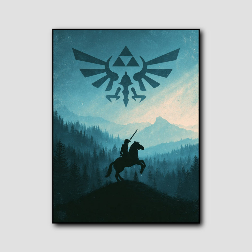 Tableau Zelda Triforce style 1