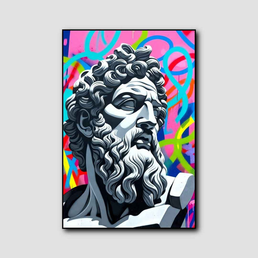 Tableau Zeus Street Art style 1