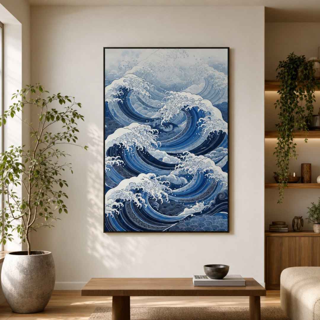 Tableau de Vagues pour salon