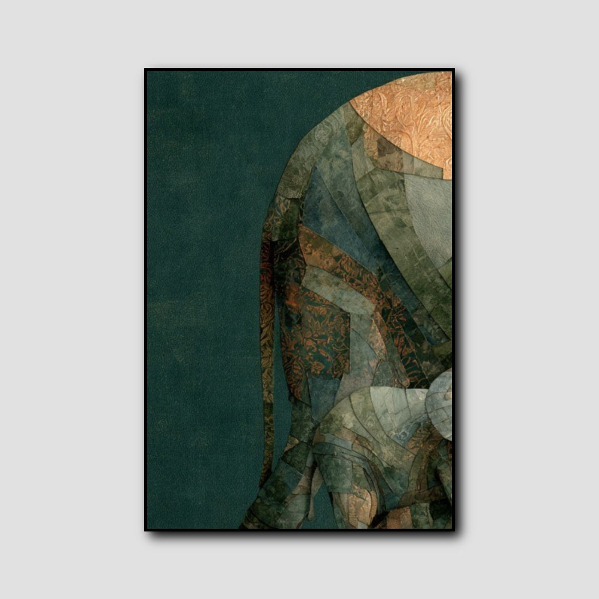 Tableau Éléphant Triptyque style 1
