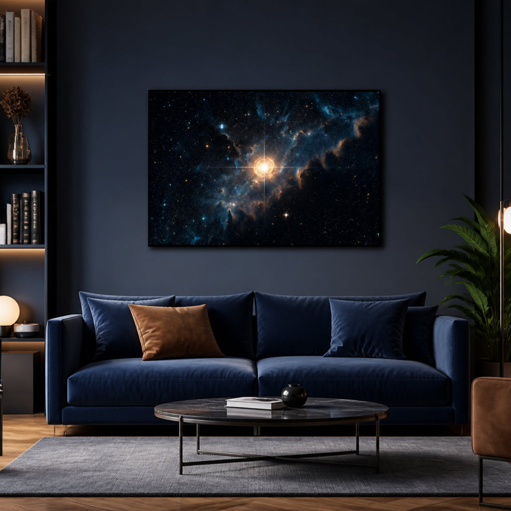 Tableau Étoiles Célestes pour salon