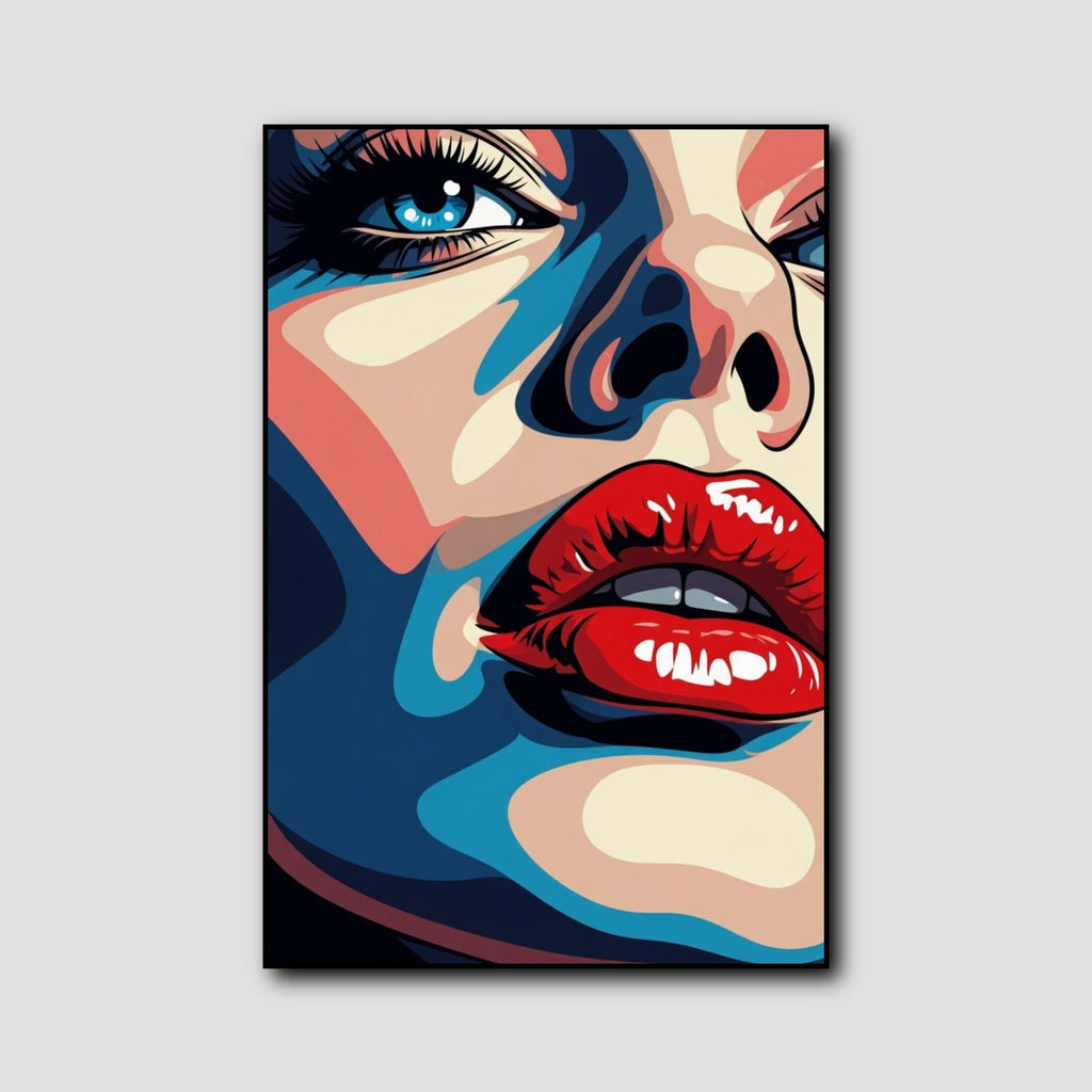 Toile Bouche Pop Art style 1