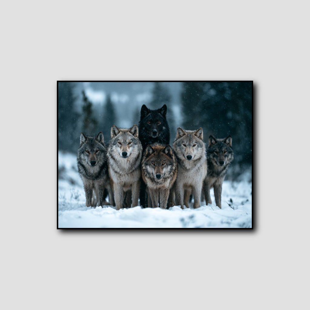 Toile Meute de Loups style 1