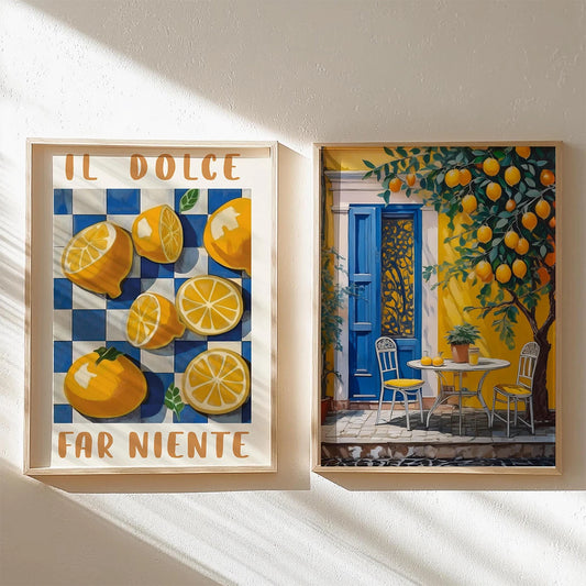 Tableau Terrasse Méditerranéenne Citronnier