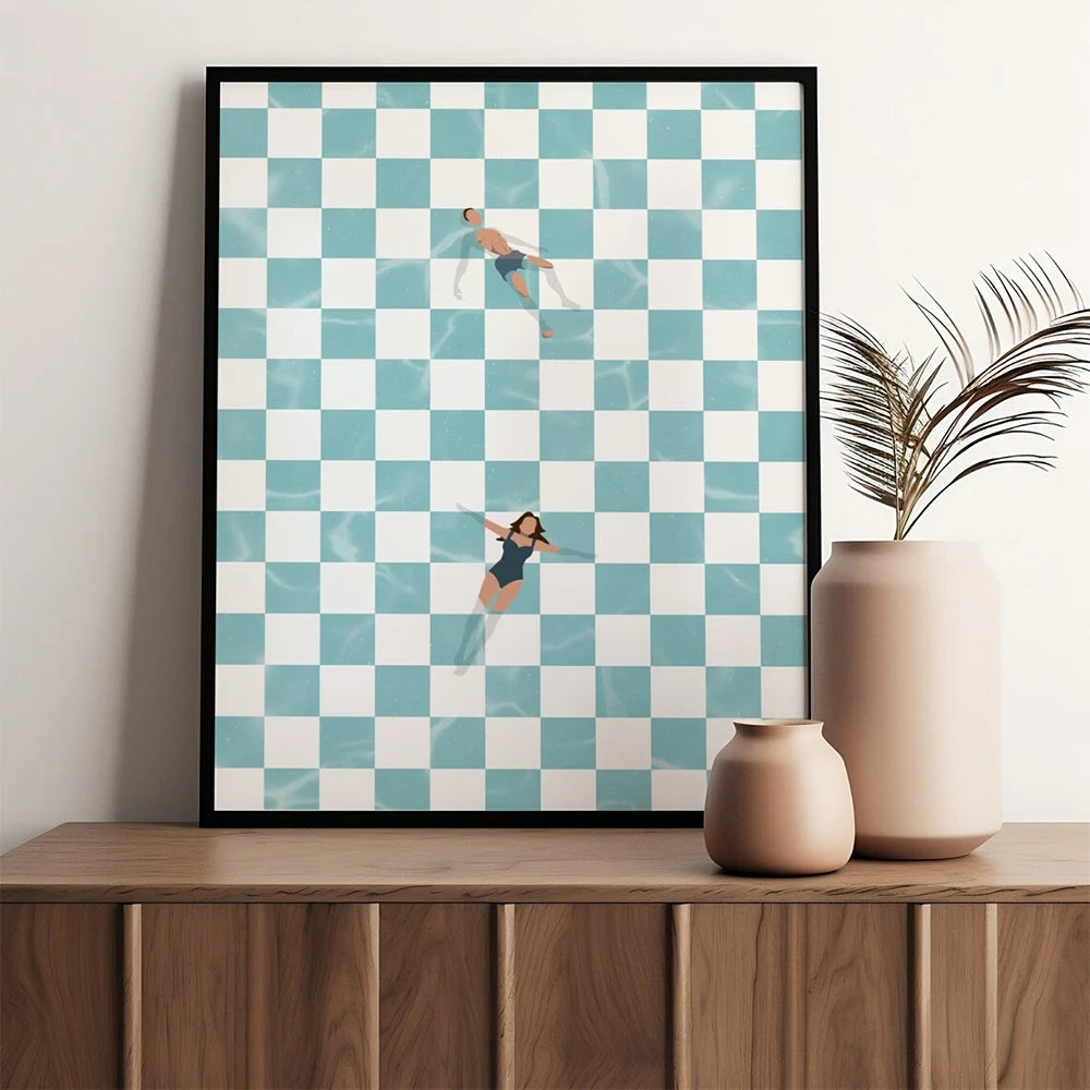 Tableau Piscine Zen Minimaliste