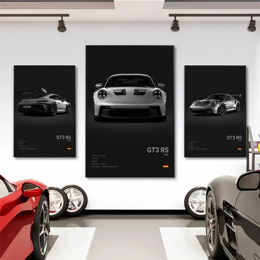 Tableau Porsche GT3 RS Minimaliste