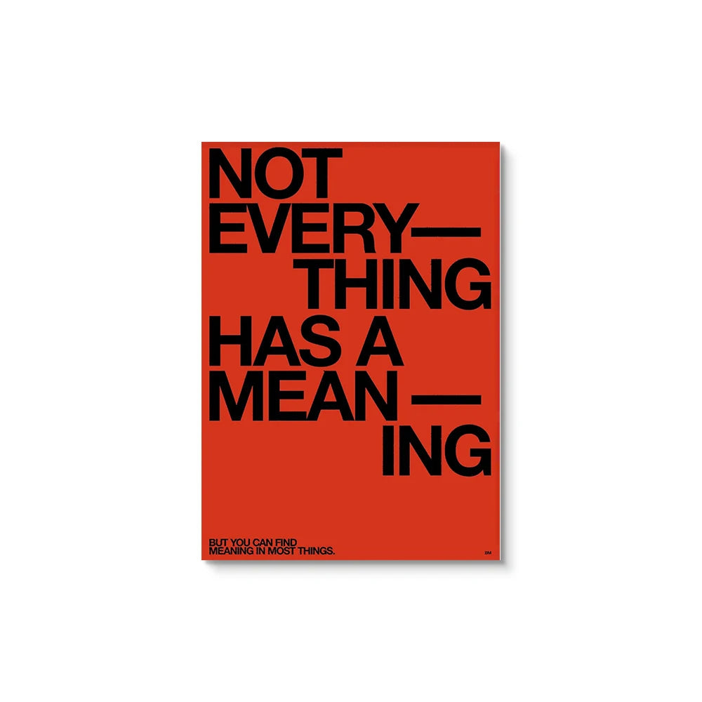 Tableau Graphique Moderne Typographie