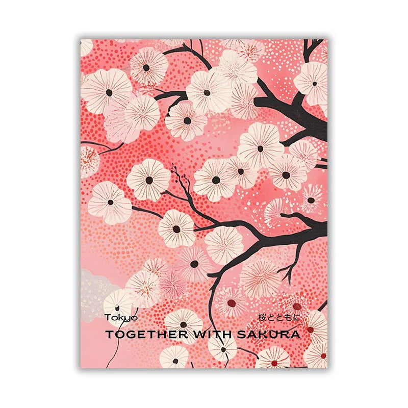 Tableau Sakura Lanternes Japonaises