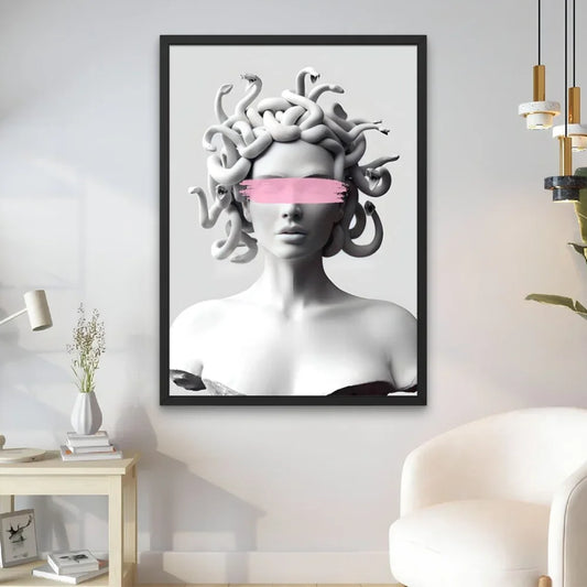 Tableau Buste Méduse Minimaliste