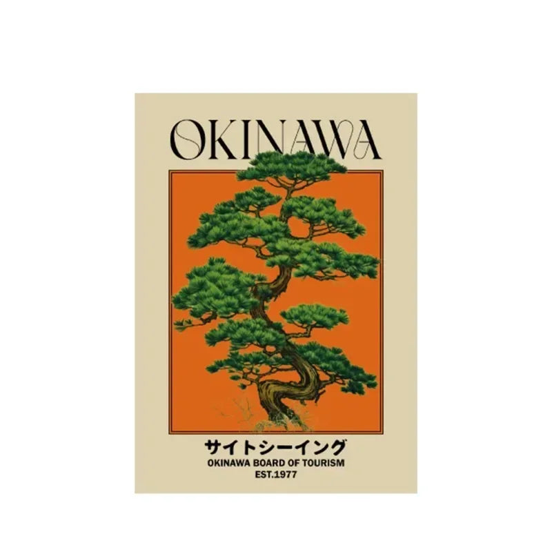 Tableau Pin Orange Okinawa