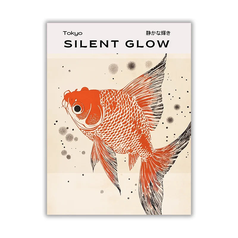 Tableau Poisson Japonais Zen