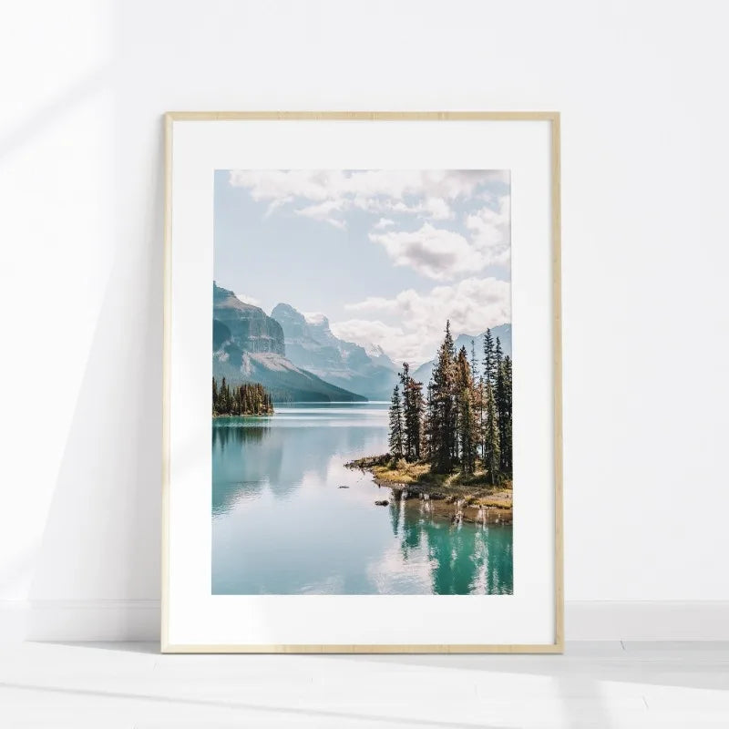 Tableau Lac Montagne Turquoise