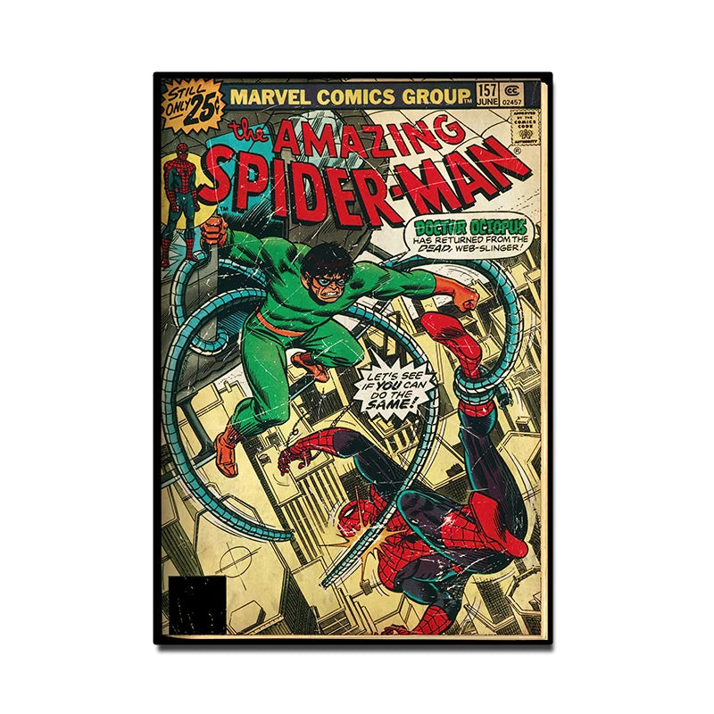 Tableau Marvel Comic Rétro