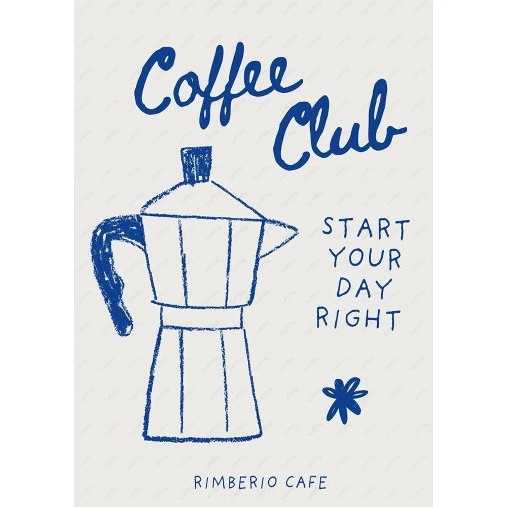 Tableau Rituel Café Minimaliste