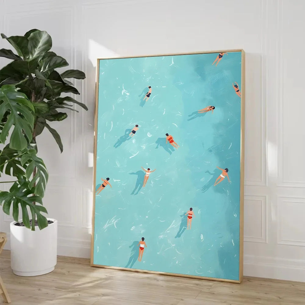 Tableau Plage Vue Plongée