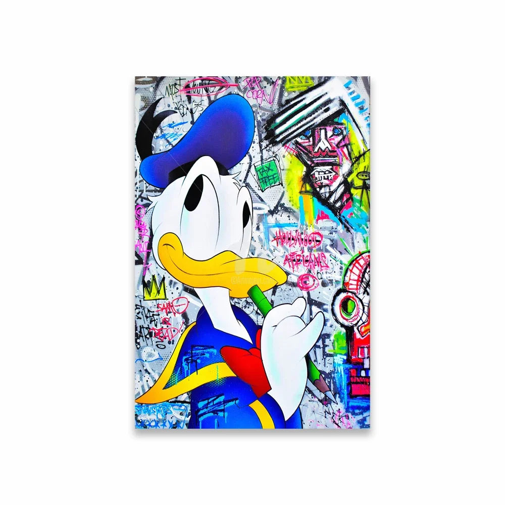 Tableau Donald Duck Graffiti