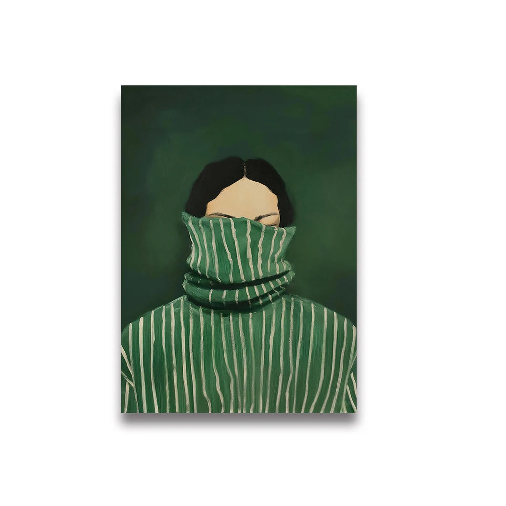 Tableau Femme Minimaliste Livre