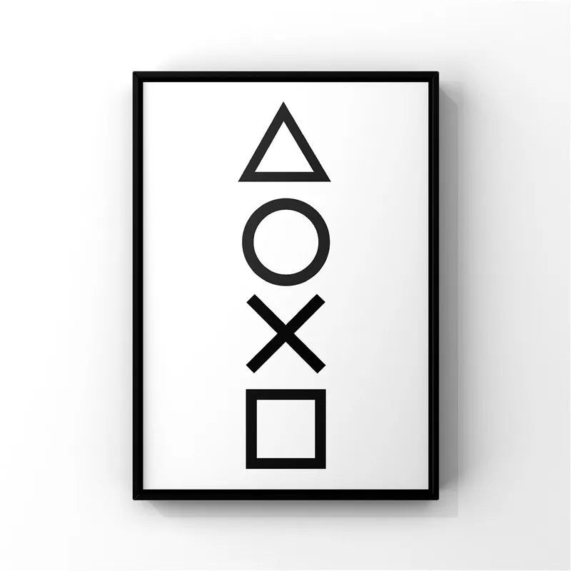 Tableau Manette PlayStation Minimaliste