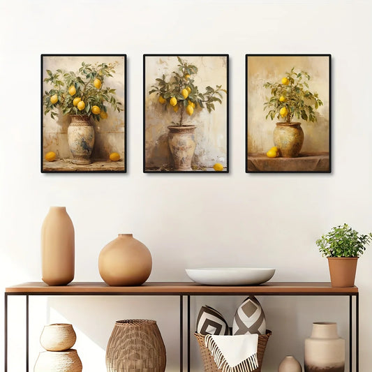 Tableau Citronnier Vintage