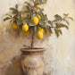 Tableau Citronnier Vintage